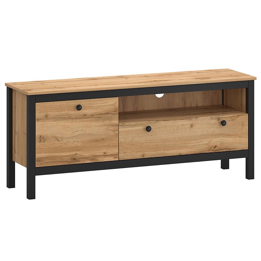 TV stolek Palmer B dub wotan/černá Baumax