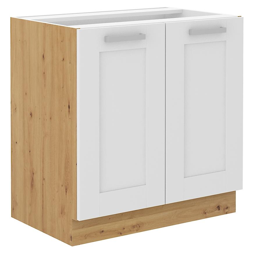 Kuchyňská skříňka LUNA bílá mat/artisan 80d 2f bb Baumax