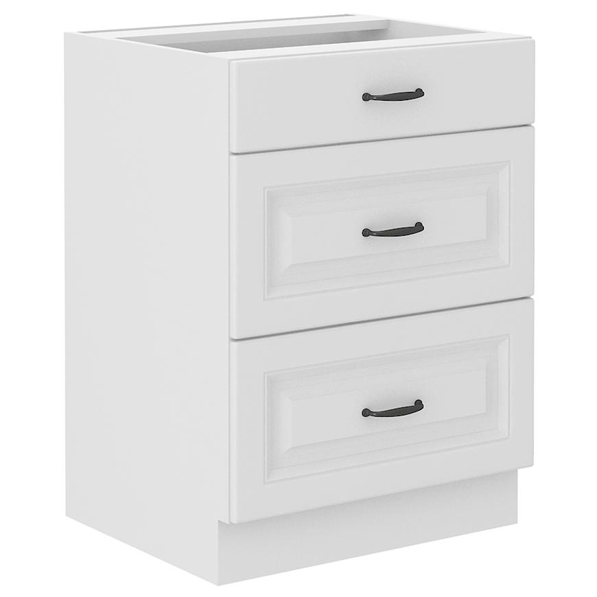 Kuchyňská skříňka STILO bílá mat/bílá 60d 3s bb Baumax