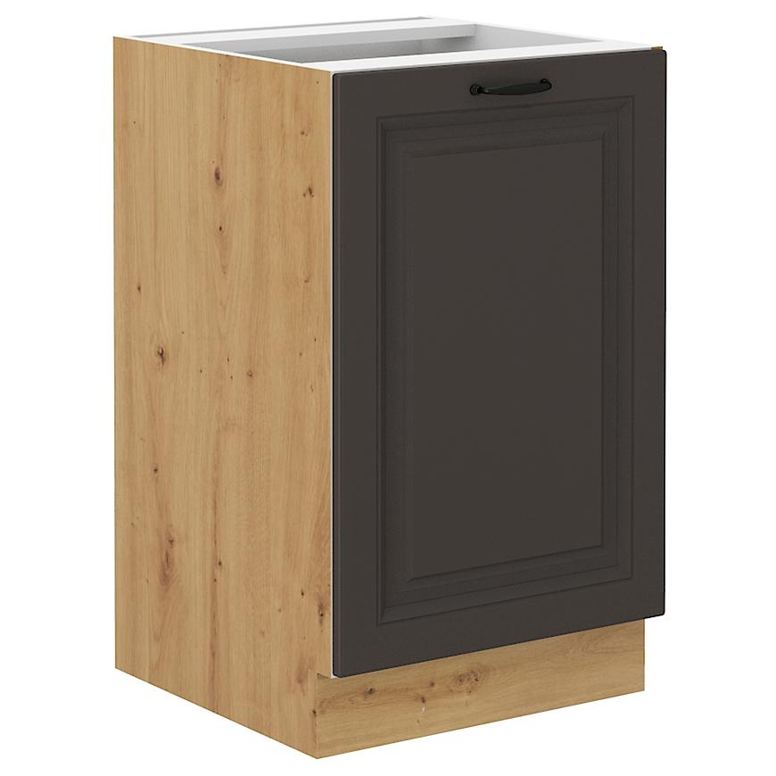Kuchyňská skříňka STILO grafit mat/artisan 50zl 1f bb Baumax
