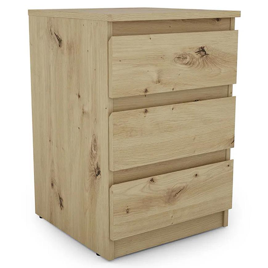 Noční Stolek Carlos 3 zásuvky 40x42x60 638968 Baumax