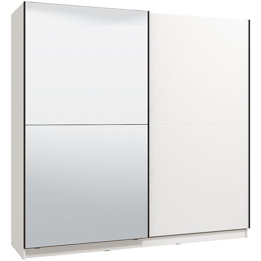 Skříň Ksanti 220 bílá/bílá lesk 11008291 Baumax