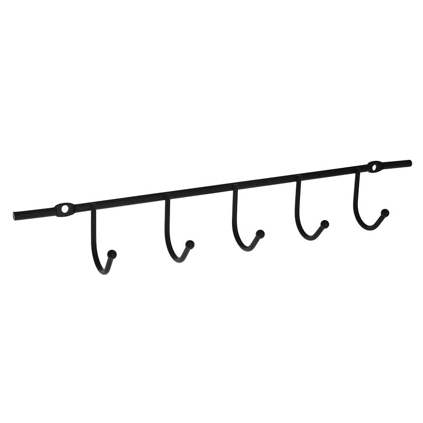 Věšák 5-háčky černý 8262 Niagara Bisk