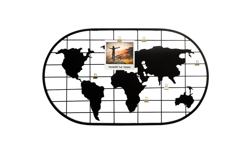 Dekorativní držák na fotografie Mapa světa Baumax