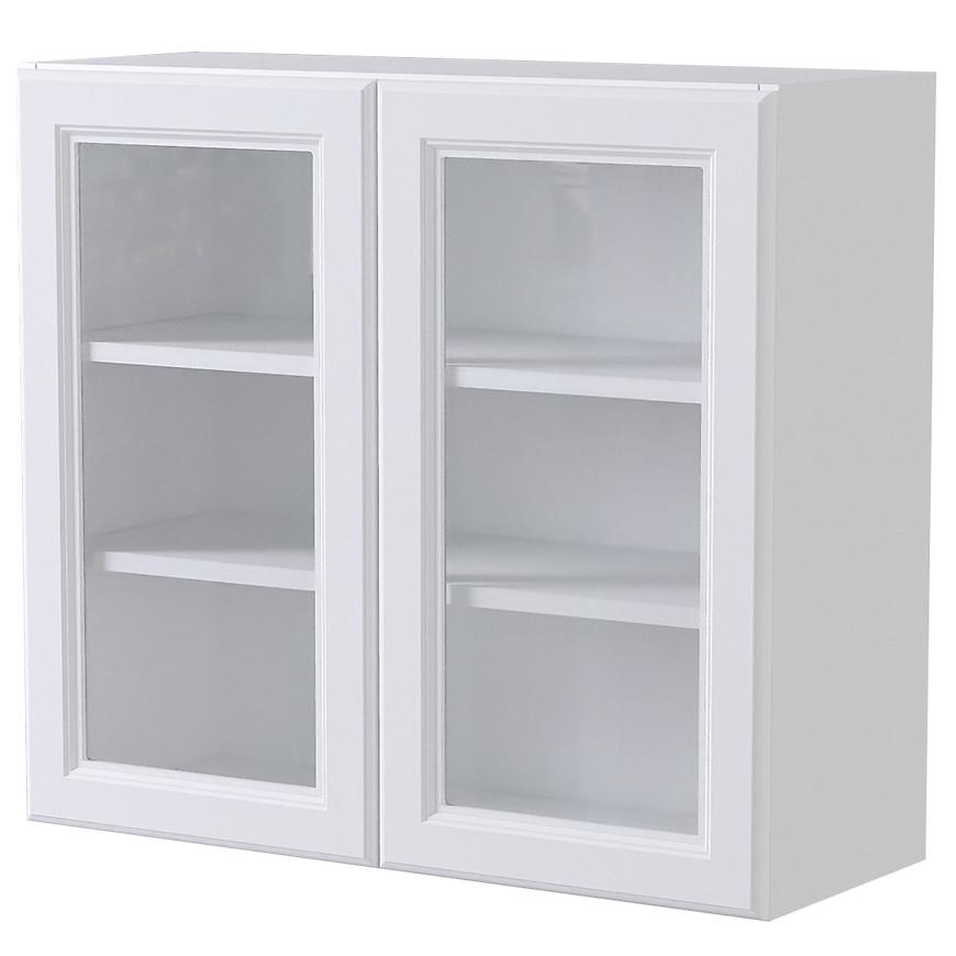 Kuchyňská Horní Skříňka Vitrína Inter Bílý Mat Ww-80/2 Baumax