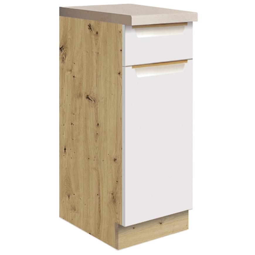 Kuchyňská Skříňka Glamour 1d White Baumax