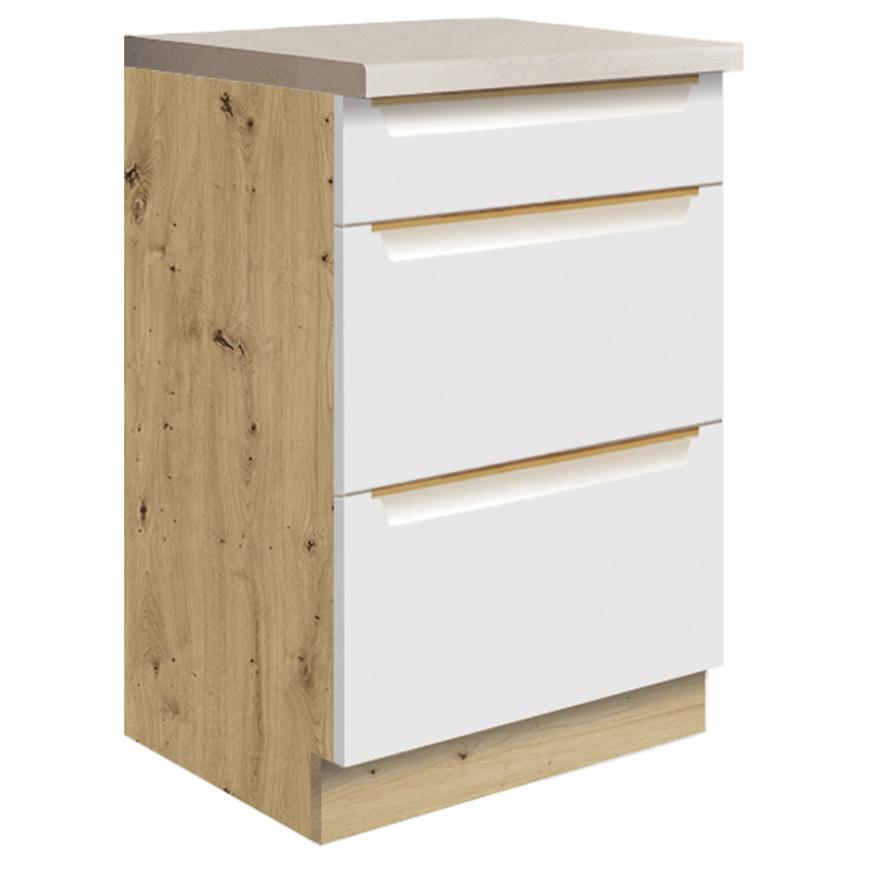 Kuchyňská Skříňka Glamour 9d White Baumax