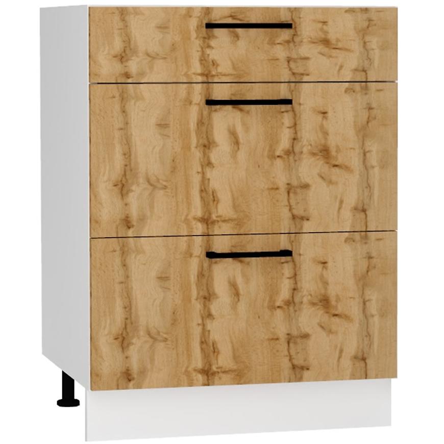 Kuchyňská skříňka Bono D60s/3 dub wotan Baumax