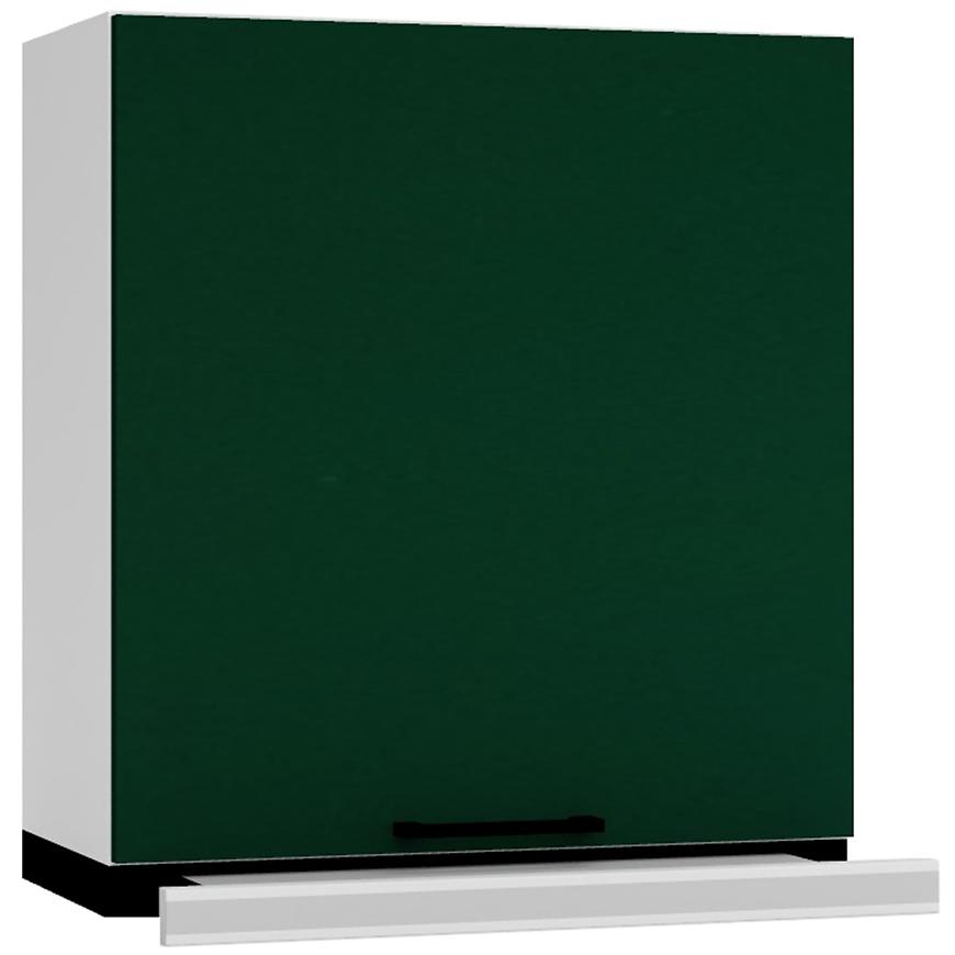 Kuchyňská skříňka Max W60/68 Slim Pl se stříbrnou kapucí zelená Baumax