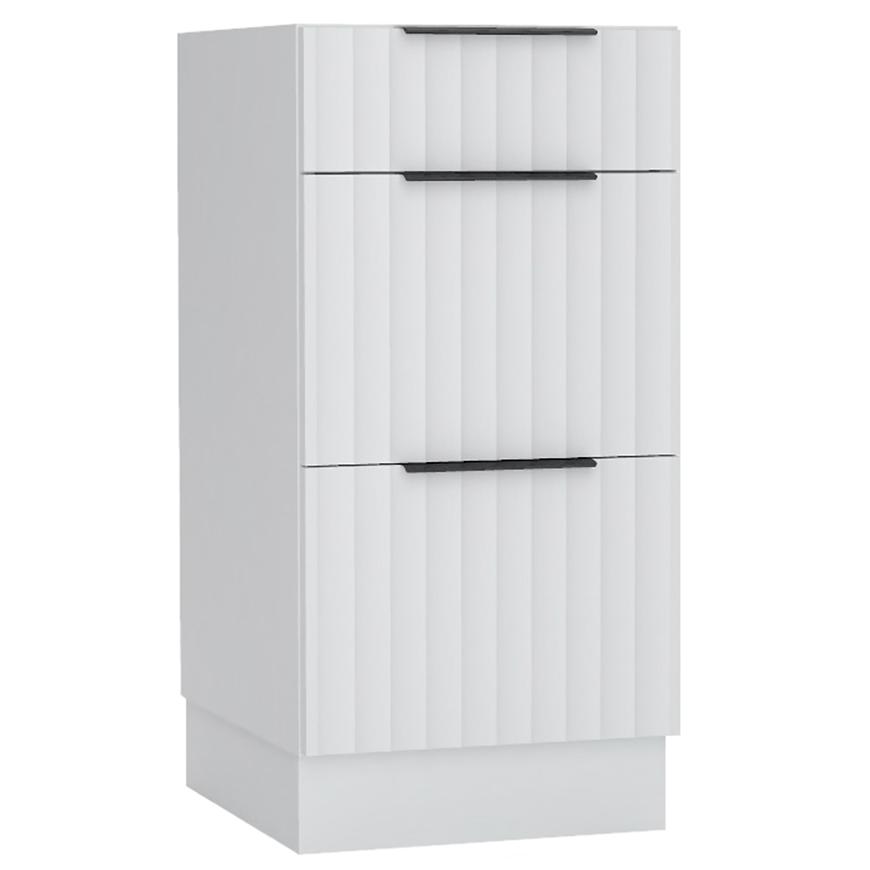 Kuchyňská skříňka Vera D40 S/3 světle šedá Baumax