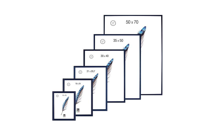 Rám na obraz Virius 2 50x70 cm modrý Baumax
