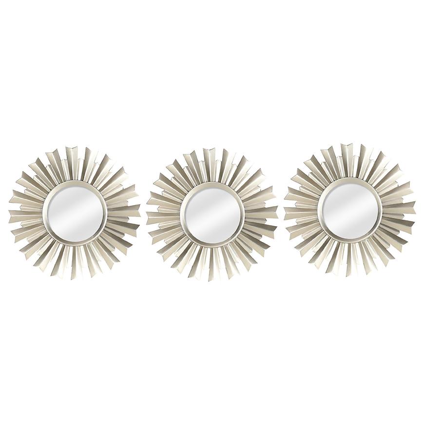 Sada zrcadel Olivia 3/1 zlatá Baumax