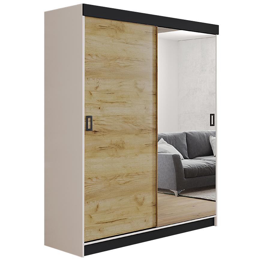 Skříň Retro 138 1l Bílý / Přední Craft Zlatý Baumax