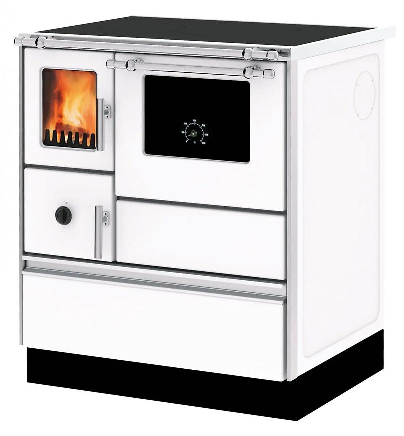 Sporák Dominant 70 bílý 6KW pravý ECO Alfa Plam