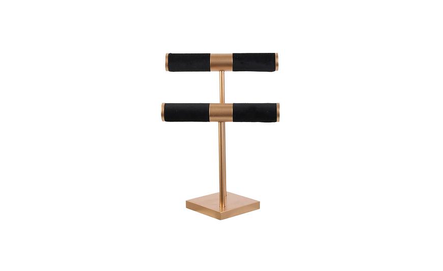 Stojan na šperky potažený sametem 14x21x29