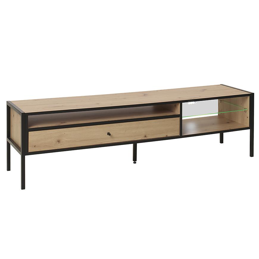 TV Stolek Livi 6 Dub Artisan/Černá Baumax