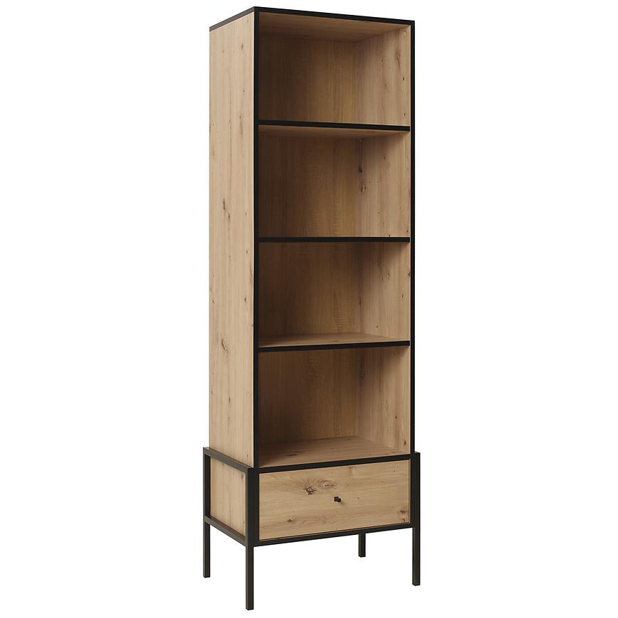 Vitrína Livi 2 Dub Artisan/Černá Baumax