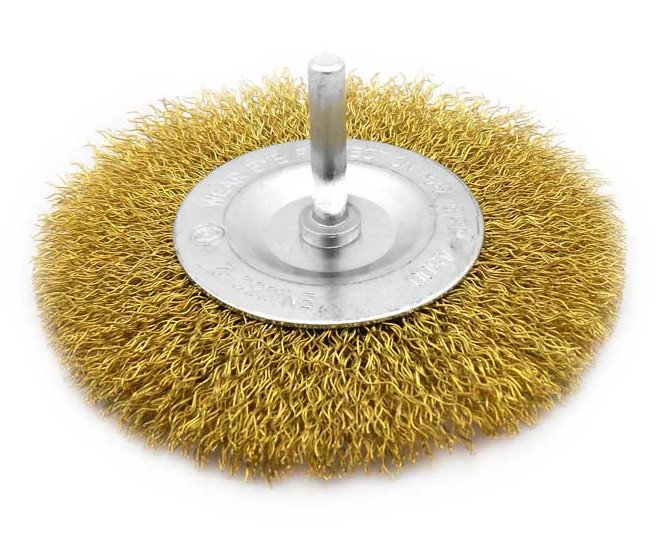 Rotační kartáč okružní vlnitý se stopkou Magg - 100mm