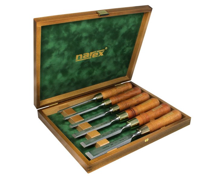 Sada plochých dlát 6ks 6-26mm Wood line Plus Narex 8532 - leštěné 8532 50