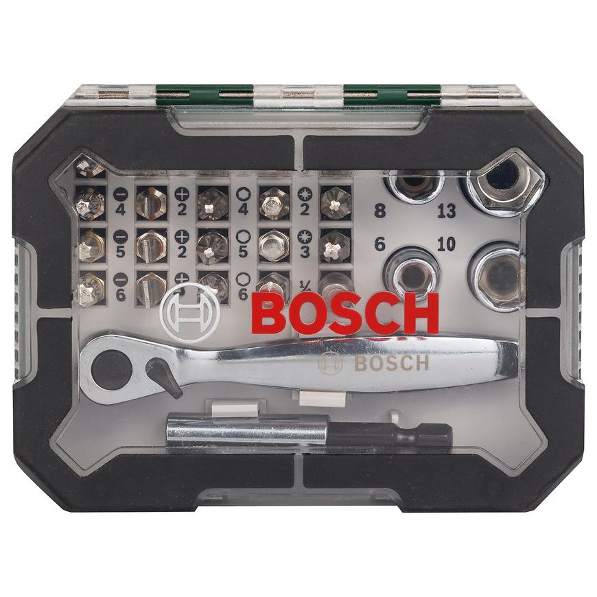 26 dílná mini sada s ráčnou extra hard pro hobby použití Bosch