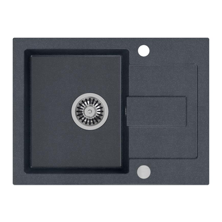 Dřez Chrystian 116 600x450x185 černý Baumax