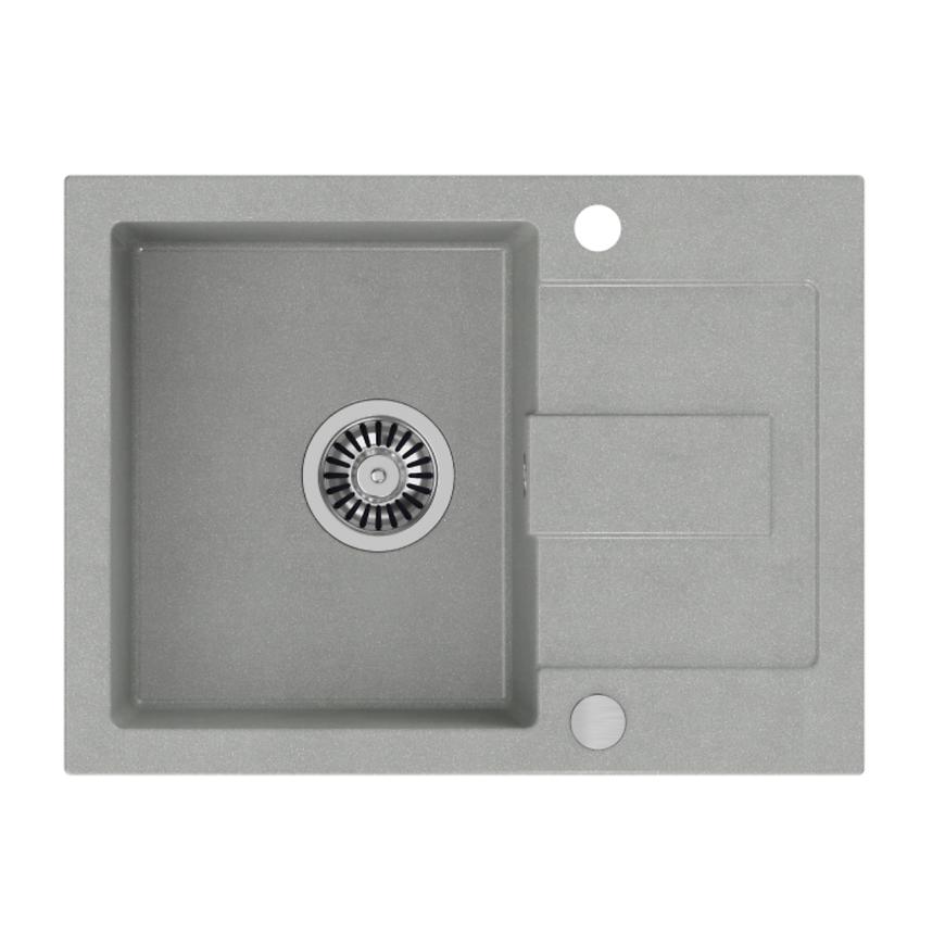 Dřez Chrystian 116 600x450x185 šedý Baumax