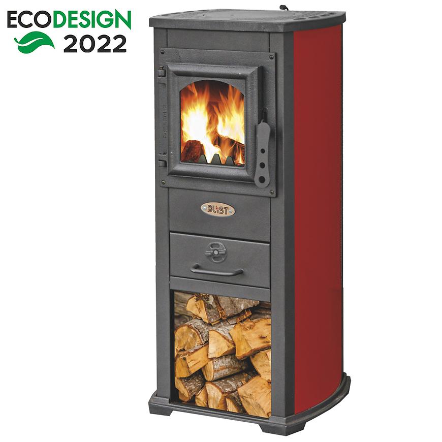 Krbová kamna ekonomik lux 5-7 kW červené Baumax