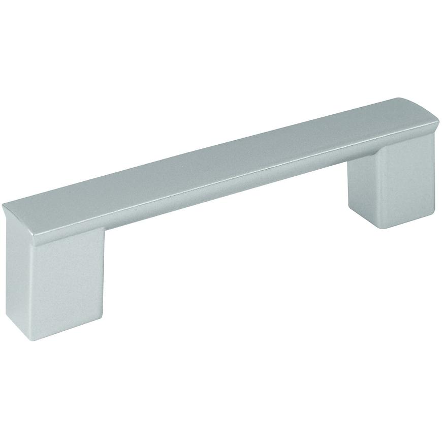 Nábytková úchytka Porta 96 mm plast stříbrná Walteco