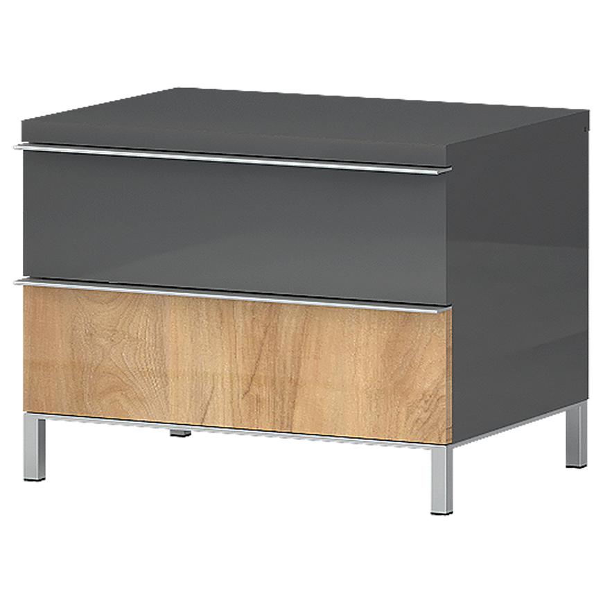 Noční Stolek Onyx ns2/on pacific walnut/anthracit Baumax