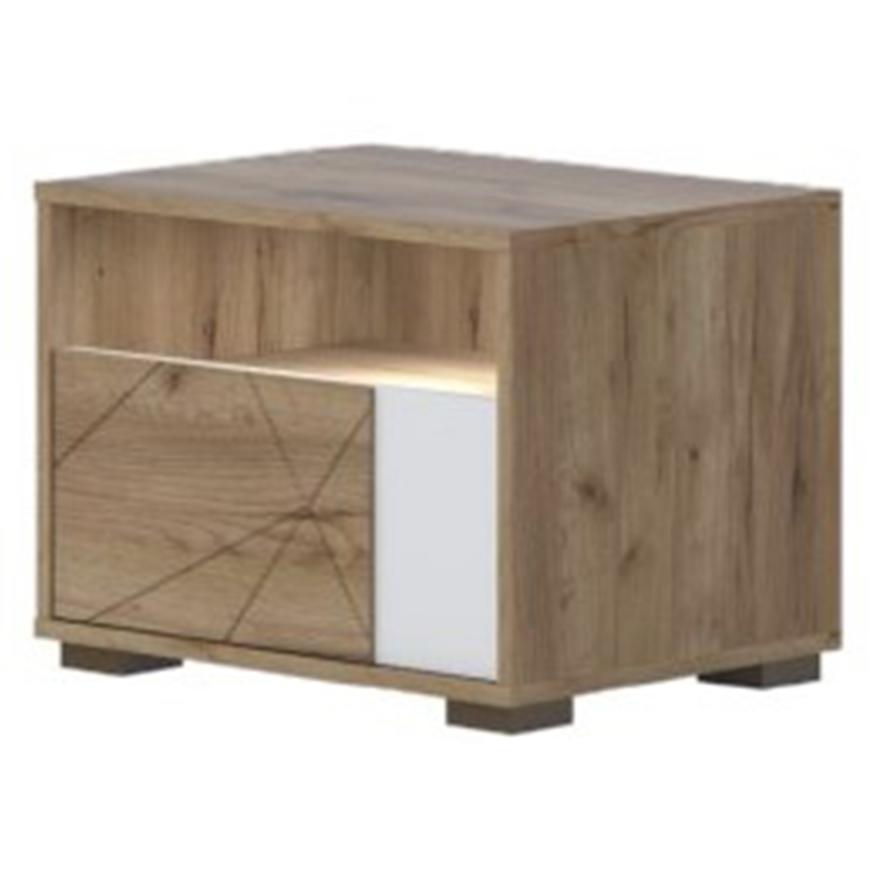 Noční Stolek Stella ns1/st pacific walnut/beige Baumax