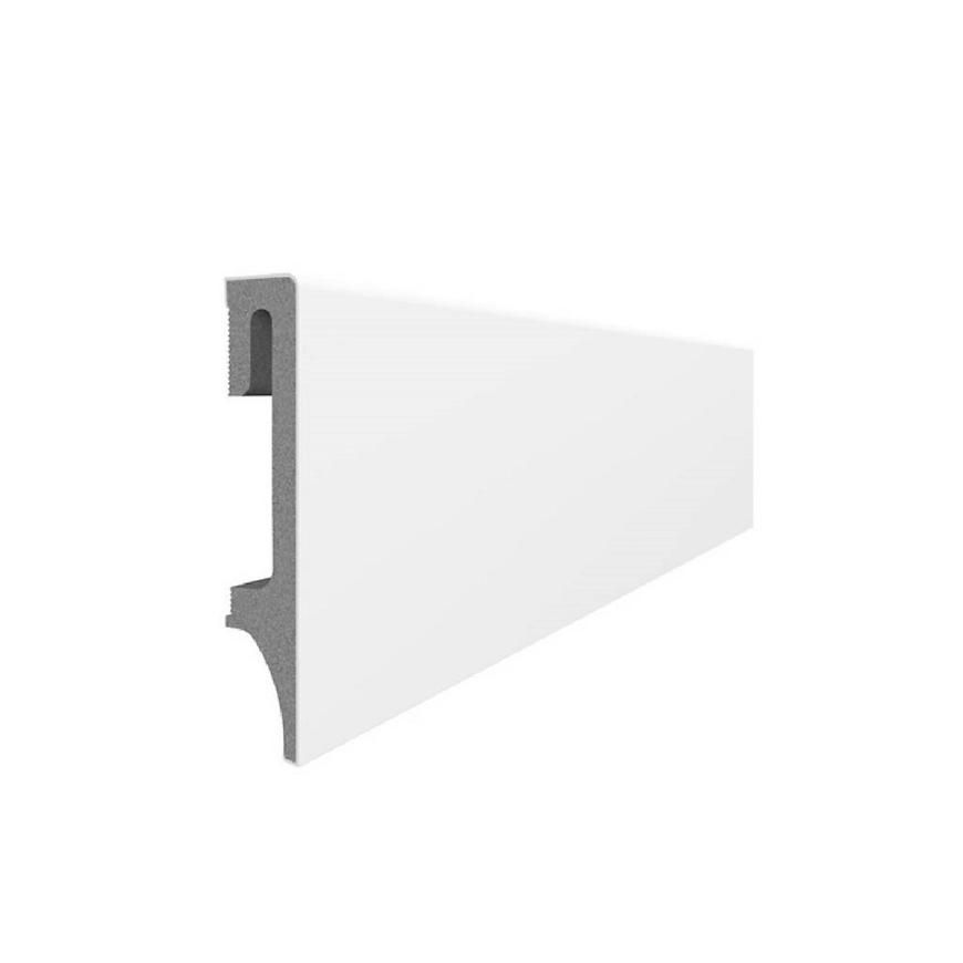 Podlahová lišta 80 Espumo ESP 201 bílá 2400x80x16mm Baumax