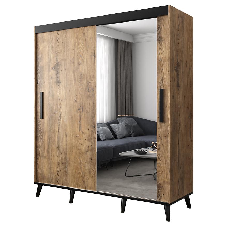 Skříň Edmonton t2 180 dub kaštan wrocławski Baumax