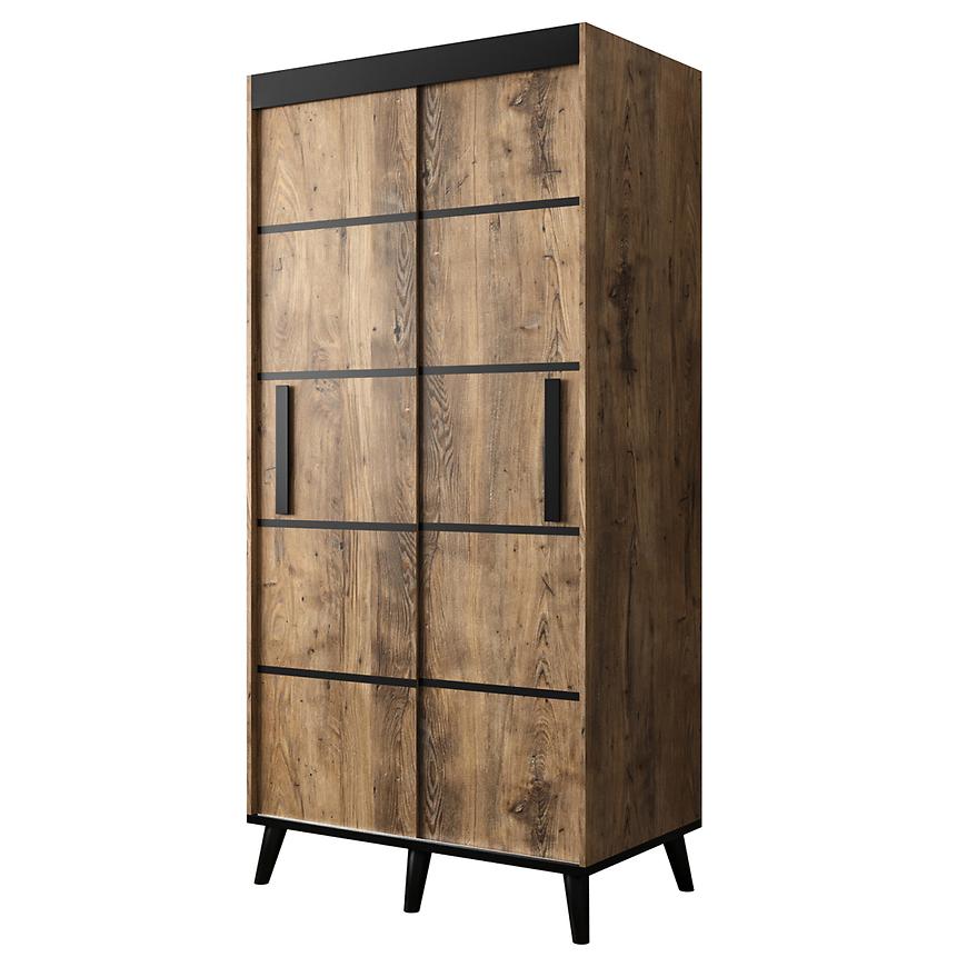 Skříň Edmonton v1 100 dub kaštan wrocławski Baumax