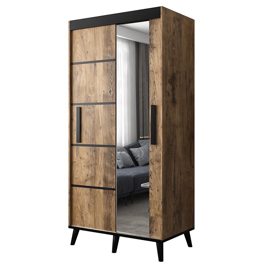 Skříň Edmonton v2 100 dub kaštan wrocławski Baumax