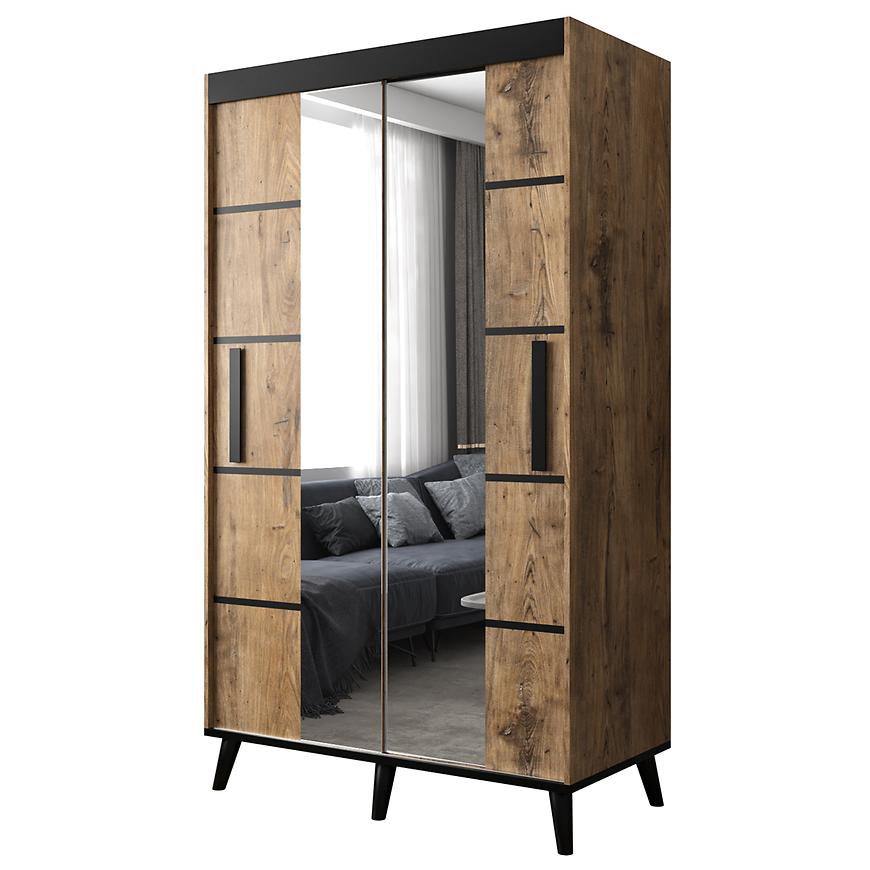 Skříň Edmonton v4 120 dub kaštan wrocławski Baumax