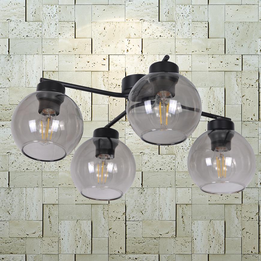 Svitidlo Aiden Černá/Zakouřený K-2625 LW4 Baumax