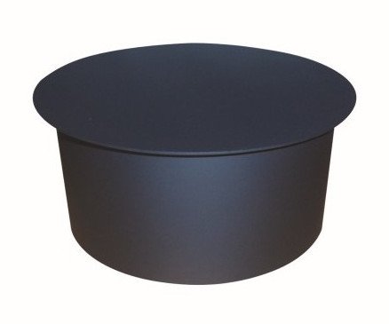 Víčko kouřové černé silnostěnné - 130mm