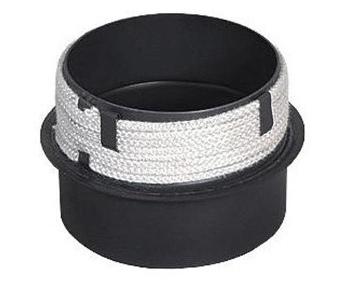 Přechod komínový černý silnostěnný s těsnicí šňůrou - 160/160mm