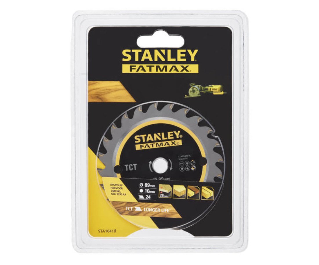 Kotouč pilový 89x10mm Stanley Fatmax - STA10410 TCT 24z dřevo