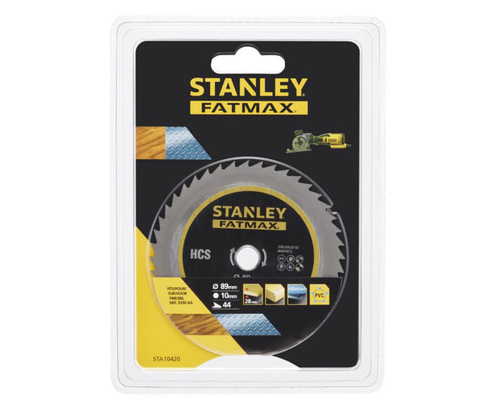 Kotouč pilový 89x10mm Stanley Fatmax - STA10420 HCS 44z dřevo/kov/plast