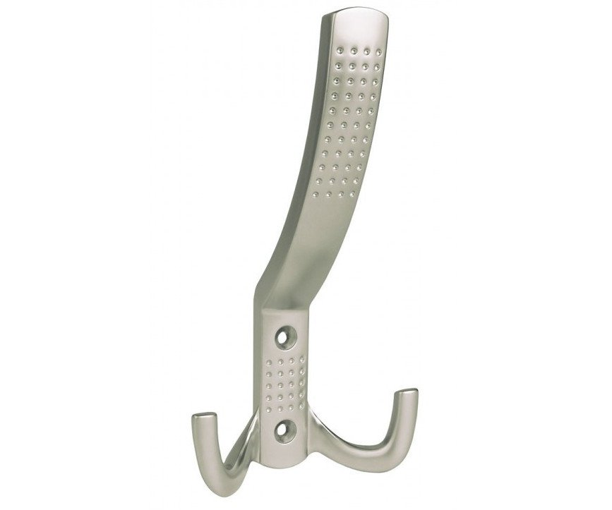 Věšák kovový nábytkový 1102 - satina