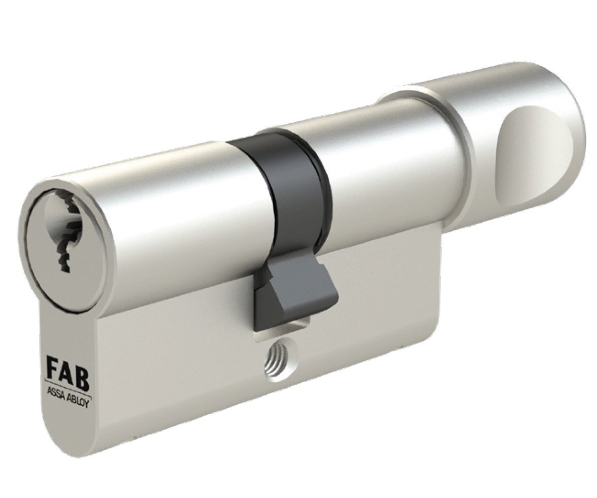 Vložka cylindrická s knoflíkem nikl FAB 3.02/DKmNs - 40+35K