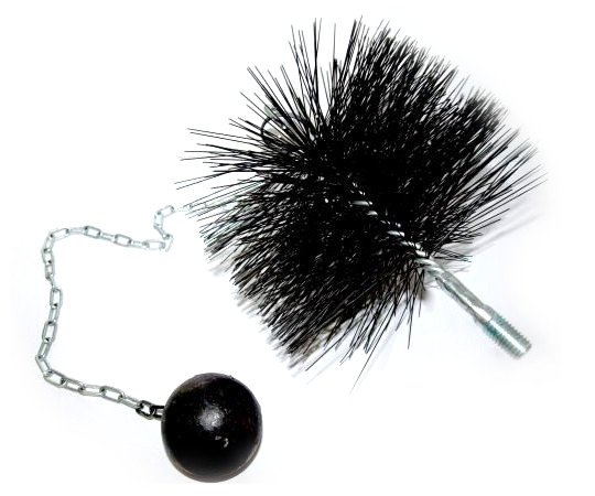 Kartáč komínový M12 se závažím - 160mm