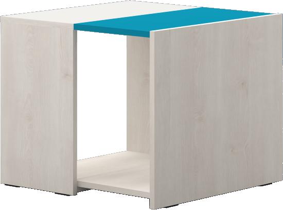 Konferenční stolek JOY-KLS polar pine/mango/lime/torquise Baumax