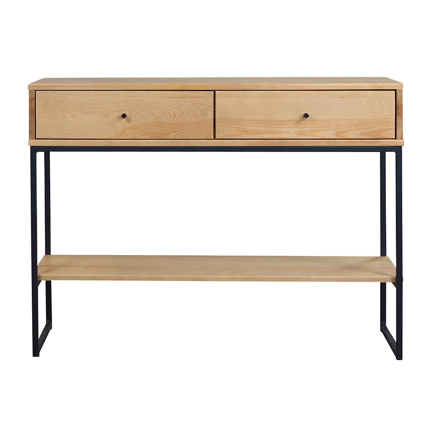 Konzola Logan 2 šuplíky borovice surové Baumax