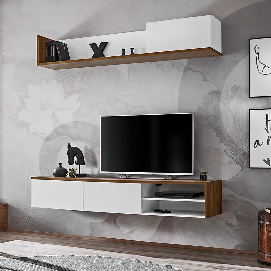 Obývací Stěna Dallas dub sterling/bílá Baumax