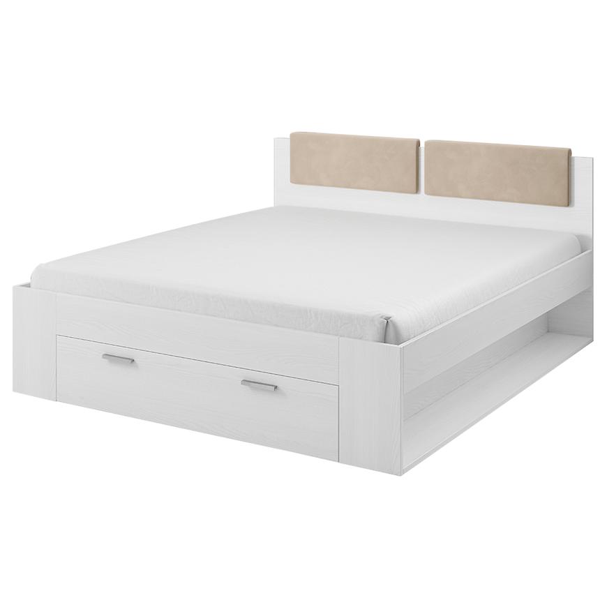 Postel Galaxy 50 140/200 se zásuvkou bílá Baumax