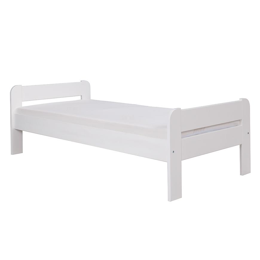 Postel alex 90x200 borovice bílá Baumax