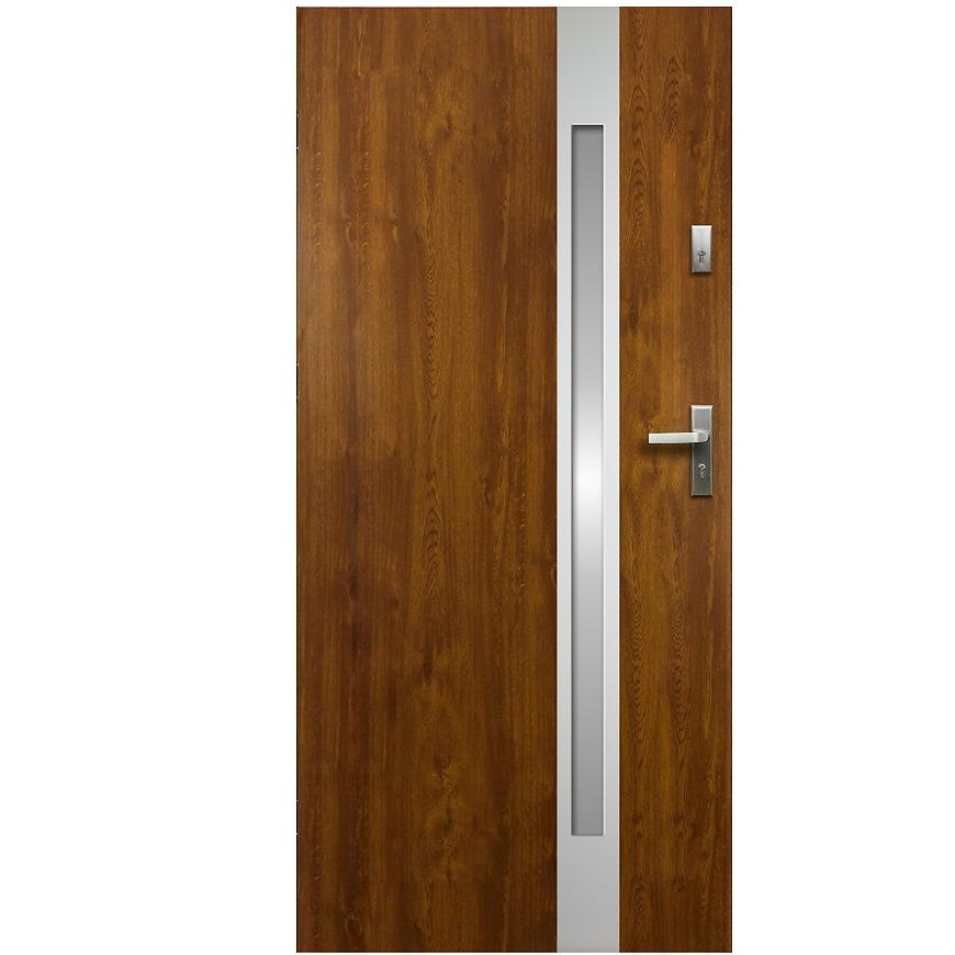 Vchodové dveře Temida SL P55 90P zlatý dub Baumax