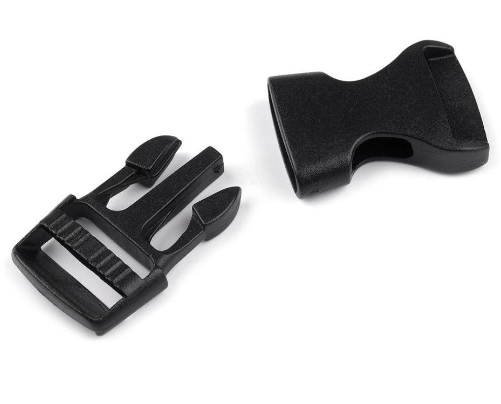 Spona trojzubec černá - 16mm